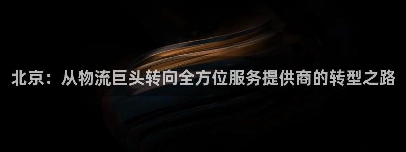 狗子28登录不上咋回事：北京：从物流
